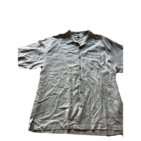 Vintage Tommy Bahama Men's Sz XL Hawaiian Shirt Button Up 100% Silk Floral - Picture 1 of 11